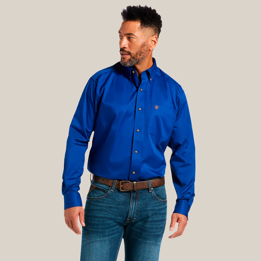 Solid Twill Classic Fit Shirt Blue - 10006660