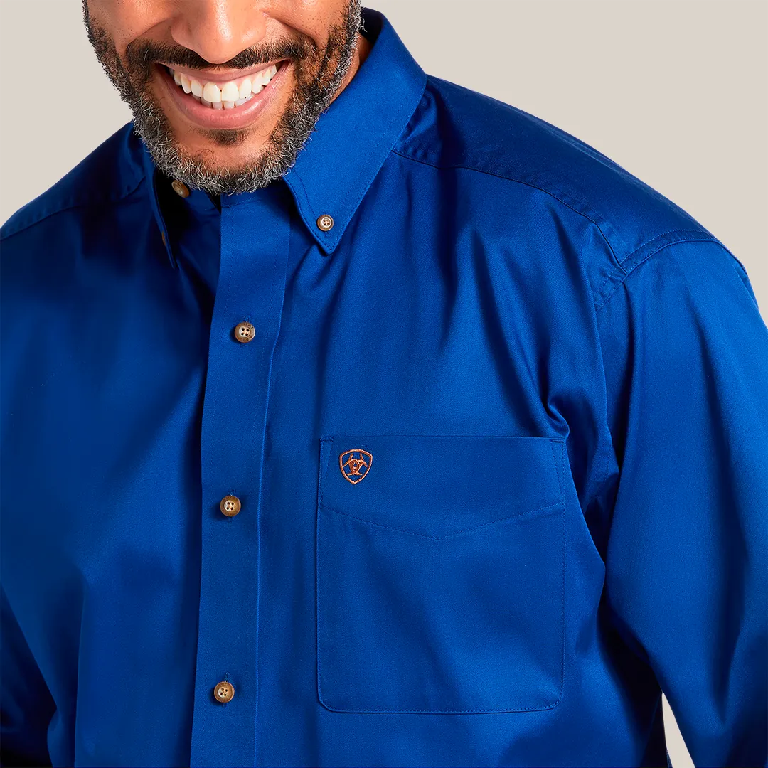 Solid Twill Classic Fit Shirt Blue - 10006660