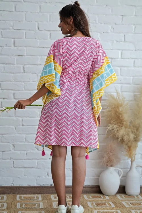 Sooti Syahi Sugar Rush Hand Block Printed Kaftan