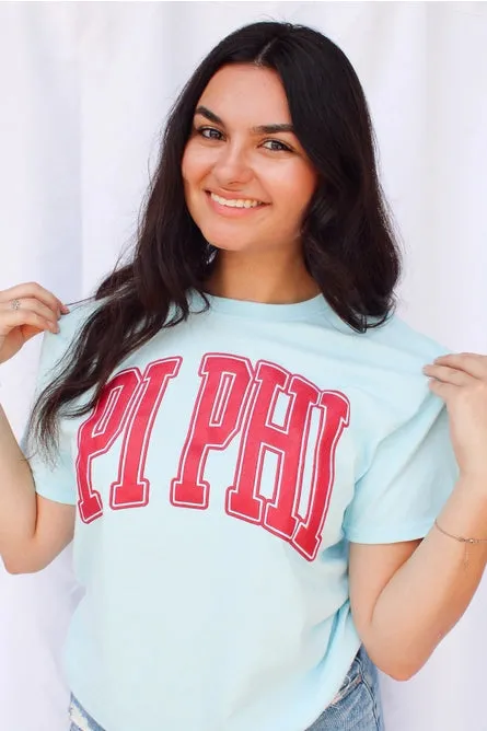 Sorority Varsity Arch Puff Tee