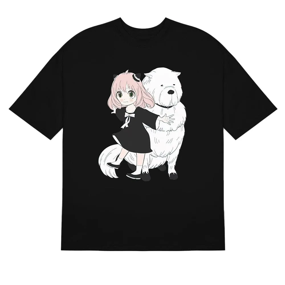 Spy Family Anya and Bond T-Shirt - Adorable Duo Design | High-Quality Anime Shirt