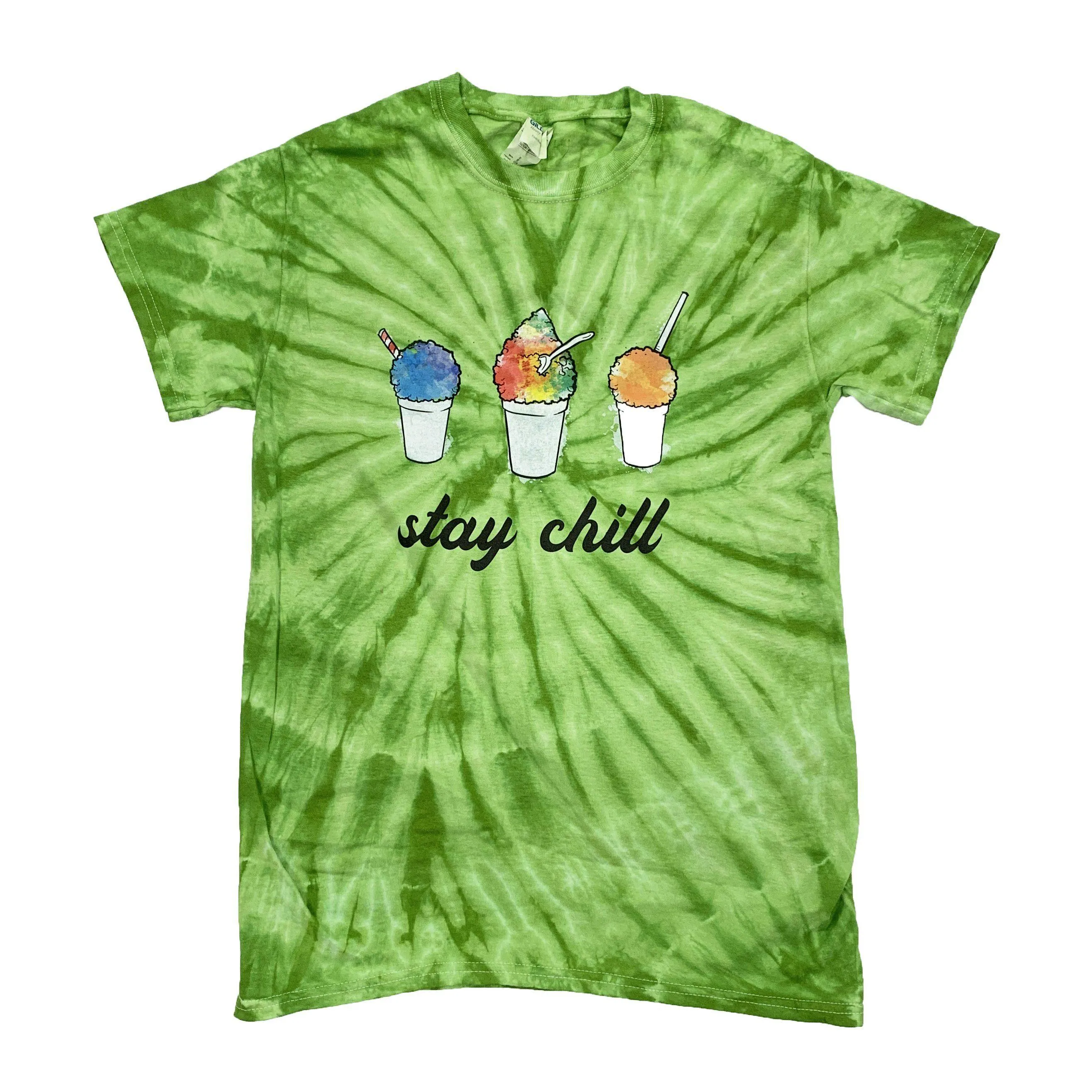 Stay Chill Snowballs (Vibrant Lime Tie Dye) / Shirt