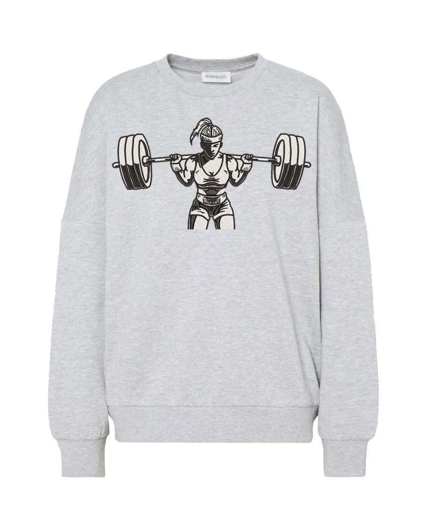 Sweatshirt Gym Female 2 Grey