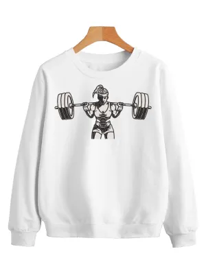 Sweatshirt Gym Female 2 White