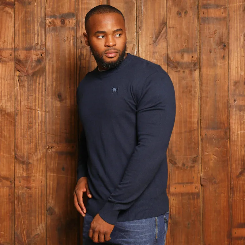 Timeless KH Cashmere Blend Crew Pullover - Midnight