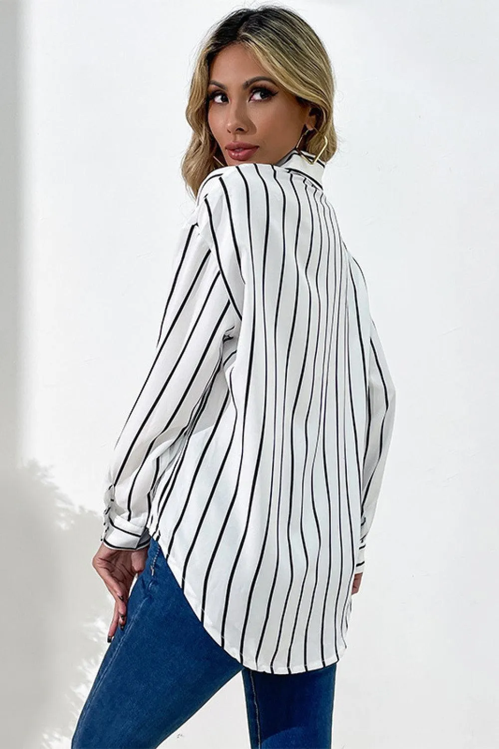 Timeless Stripes Button Down Long Sleeve Shirt