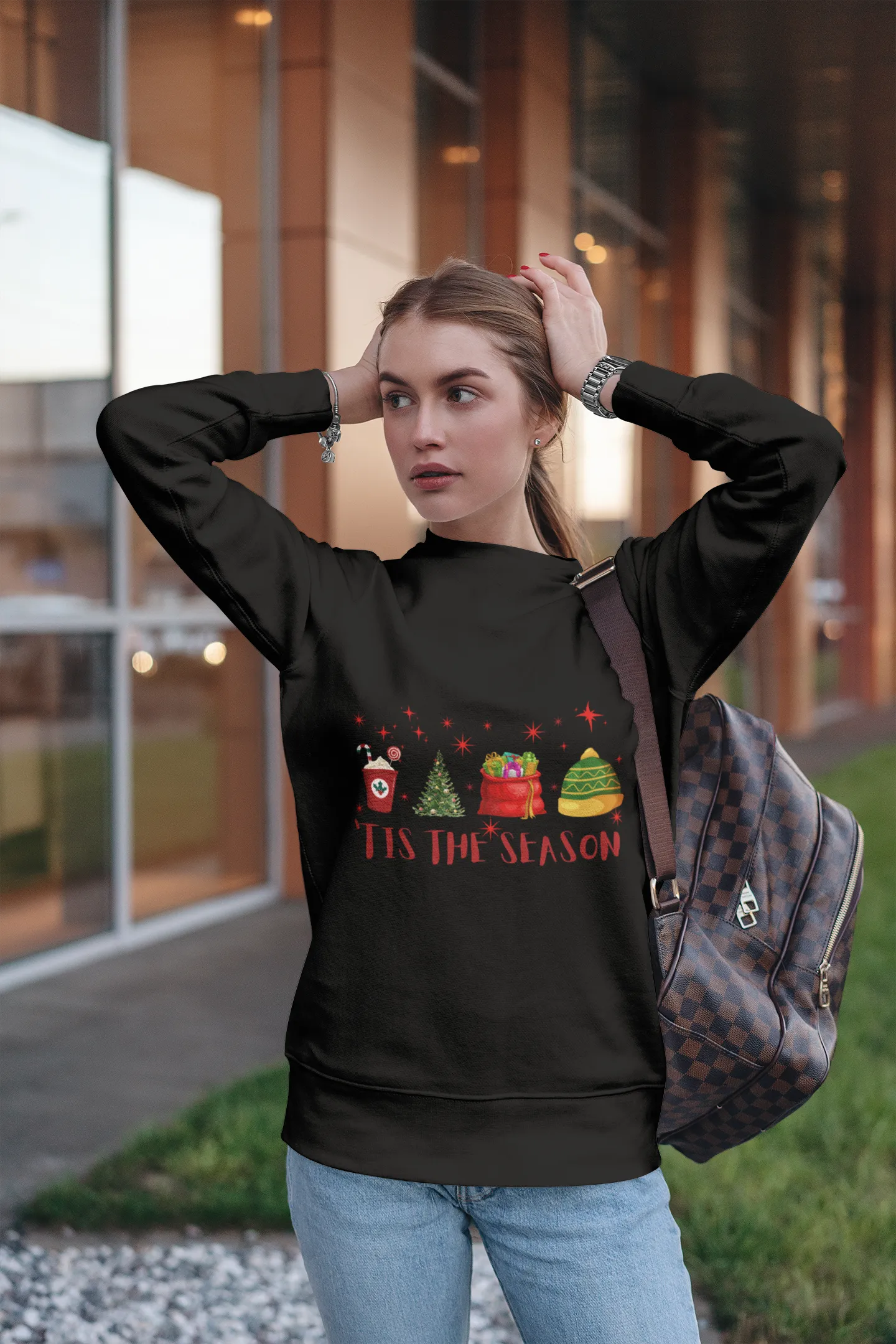 Tis The Season Sweatshirt, Christmas Tis The Season Sweatshirt, Merry Christmas Sweatshirt, Christmas Sweatshirt, Cute Winter Sweatshirt