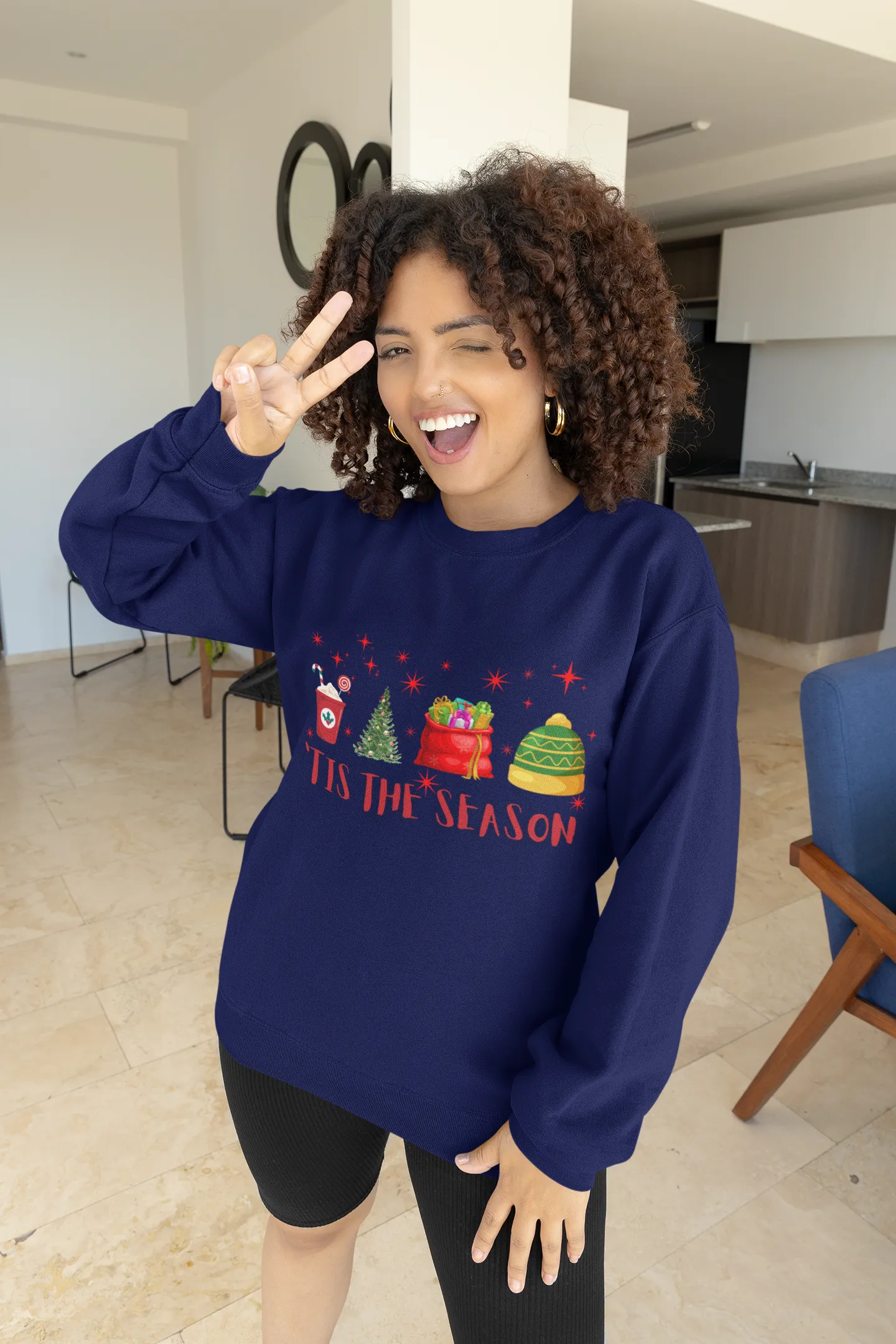 Tis The Season Sweatshirt, Christmas Tis The Season Sweatshirt, Merry Christmas Sweatshirt, Christmas Sweatshirt, Cute Winter Sweatshirt