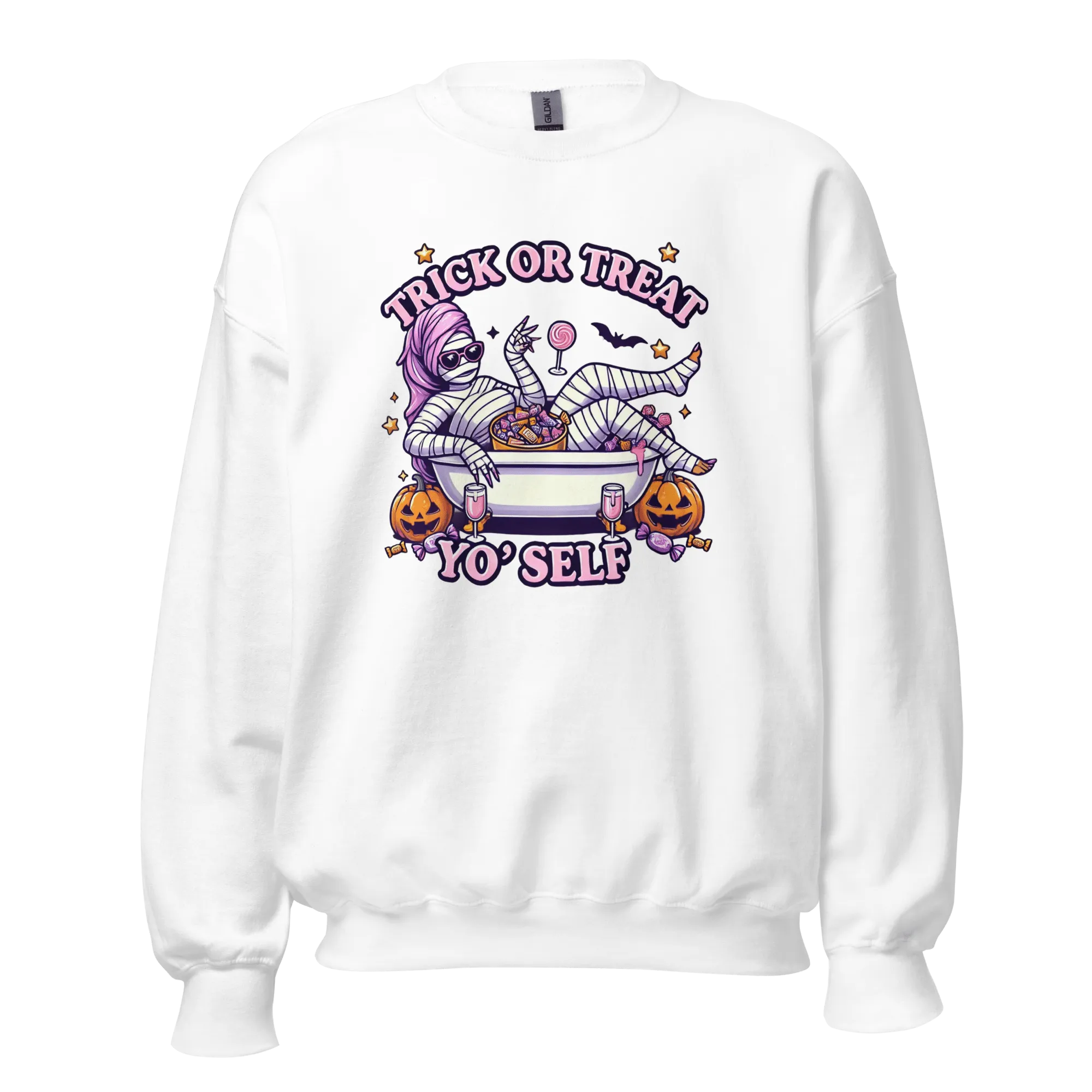 Trick or Treat Yo'Self - Halloween Sweatshirt - Fun Halloween Sweatshirt