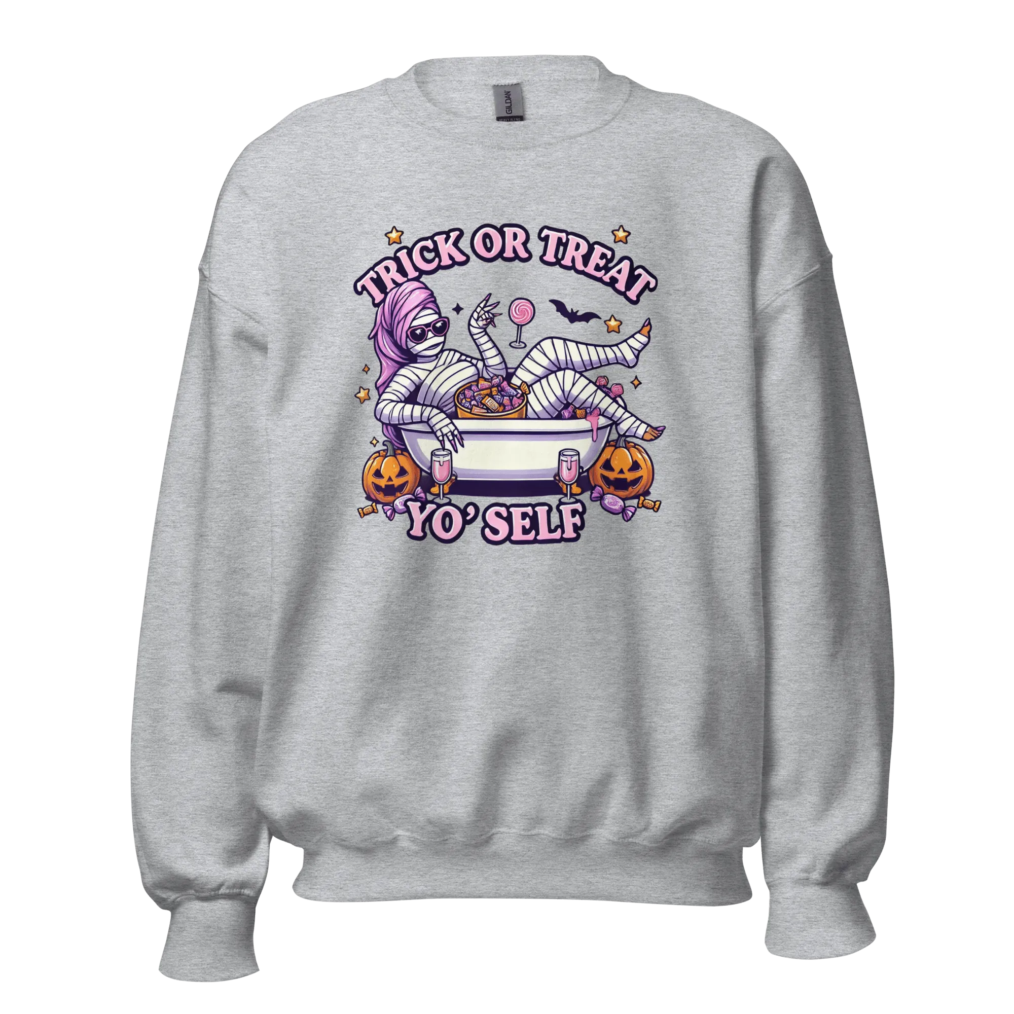 Trick or Treat Yo'Self - Halloween Sweatshirt - Fun Halloween Sweatshirt