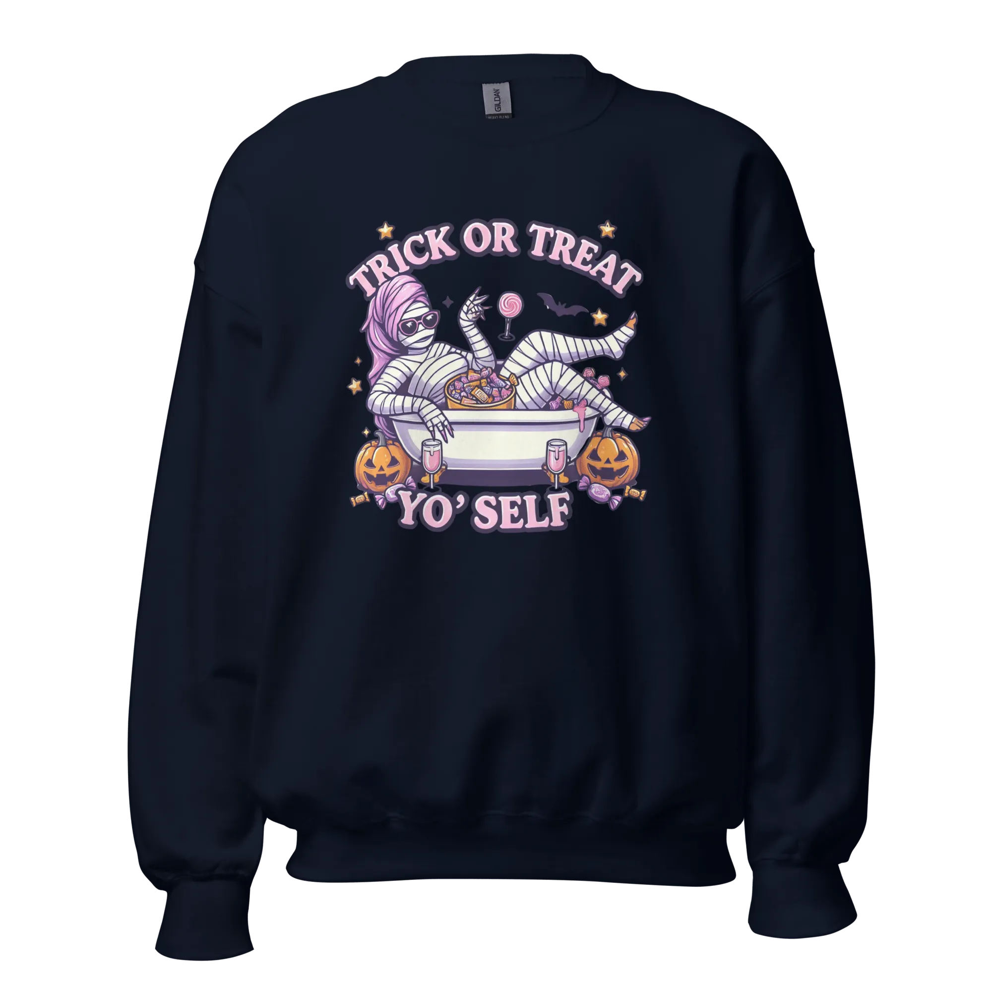 Trick or Treat Yo'Self - Halloween Sweatshirt - Fun Halloween Sweatshirt