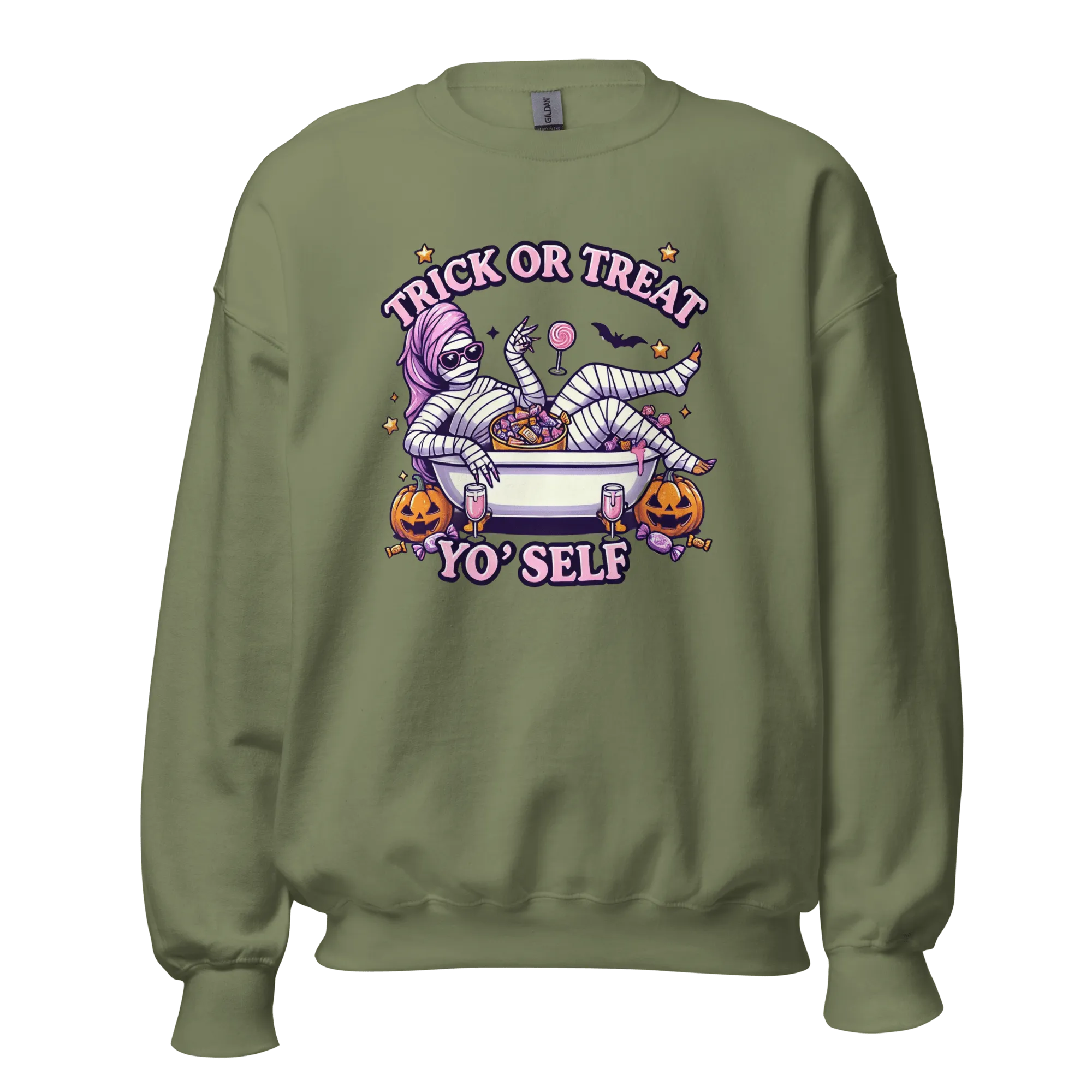 Trick or Treat Yo'Self - Halloween Sweatshirt - Fun Halloween Sweatshirt