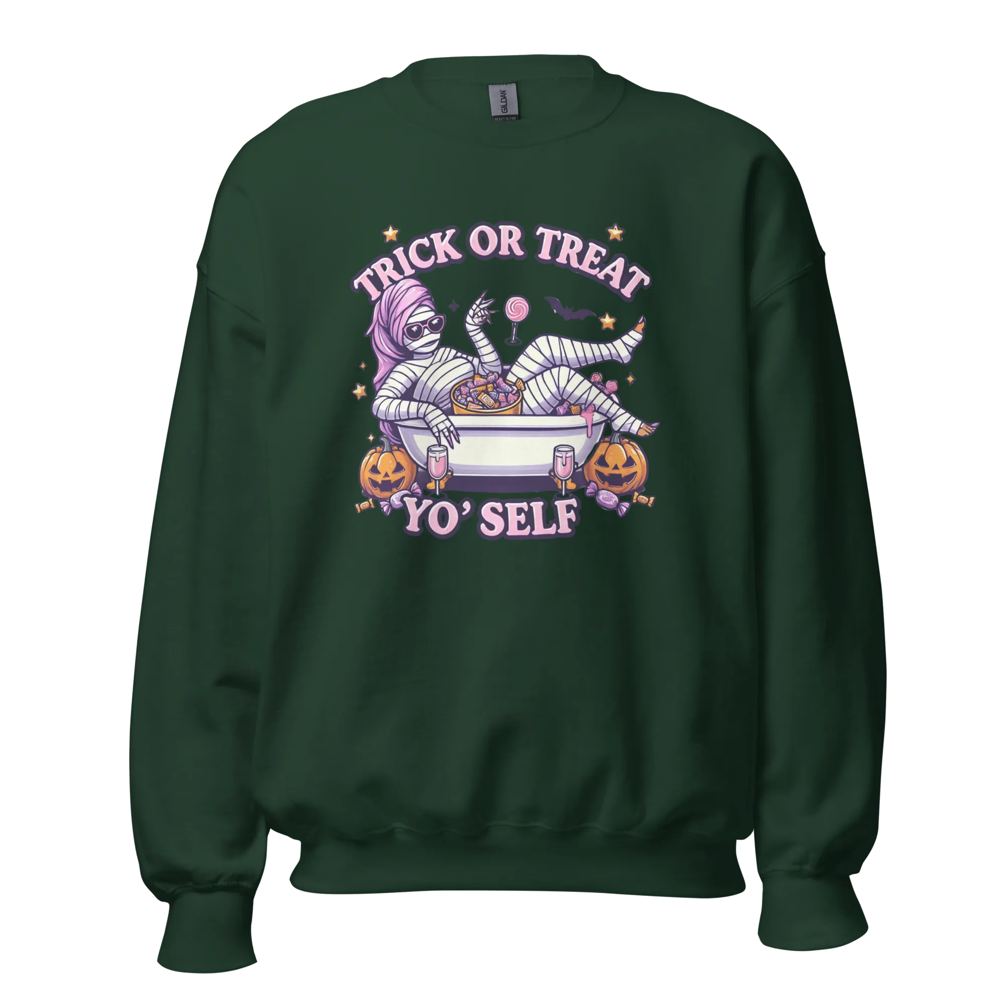 Trick or Treat Yo'Self - Halloween Sweatshirt - Fun Halloween Sweatshirt