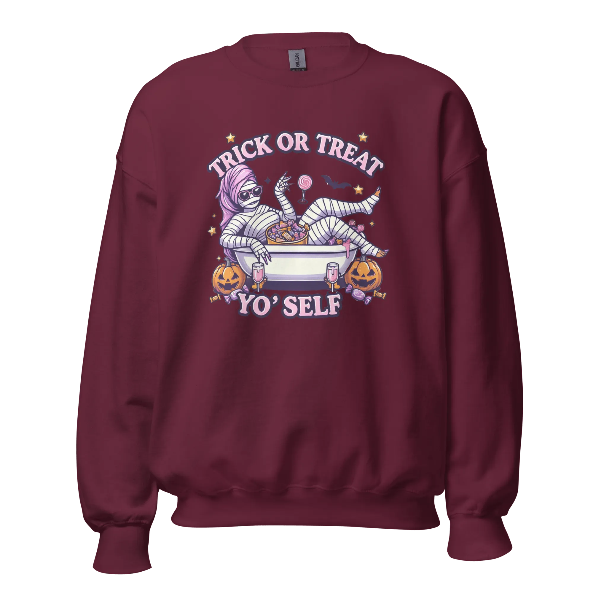 Trick or Treat Yo'Self - Halloween Sweatshirt - Fun Halloween Sweatshirt