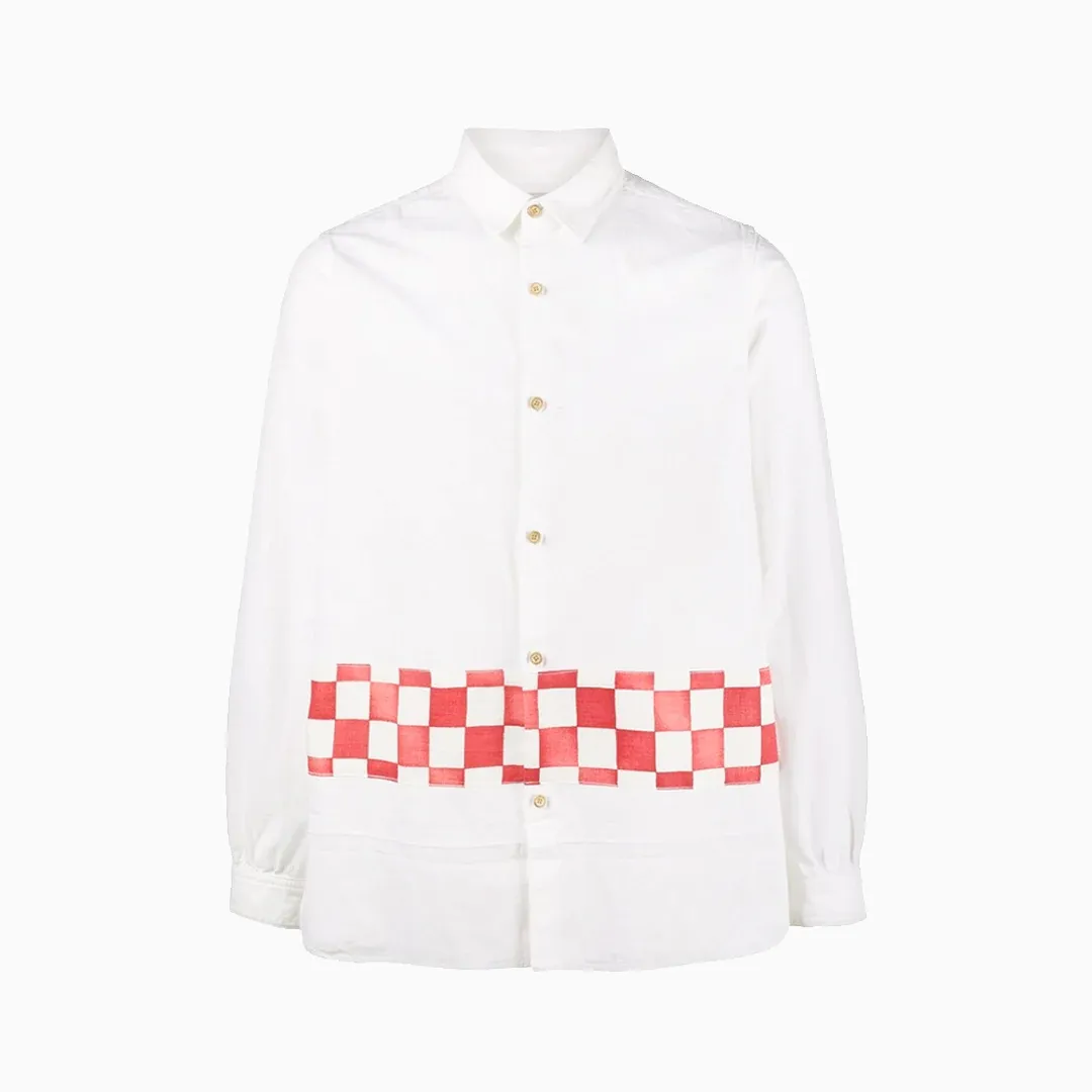 Visvim Longrider Shirt Checkerboard Border Red