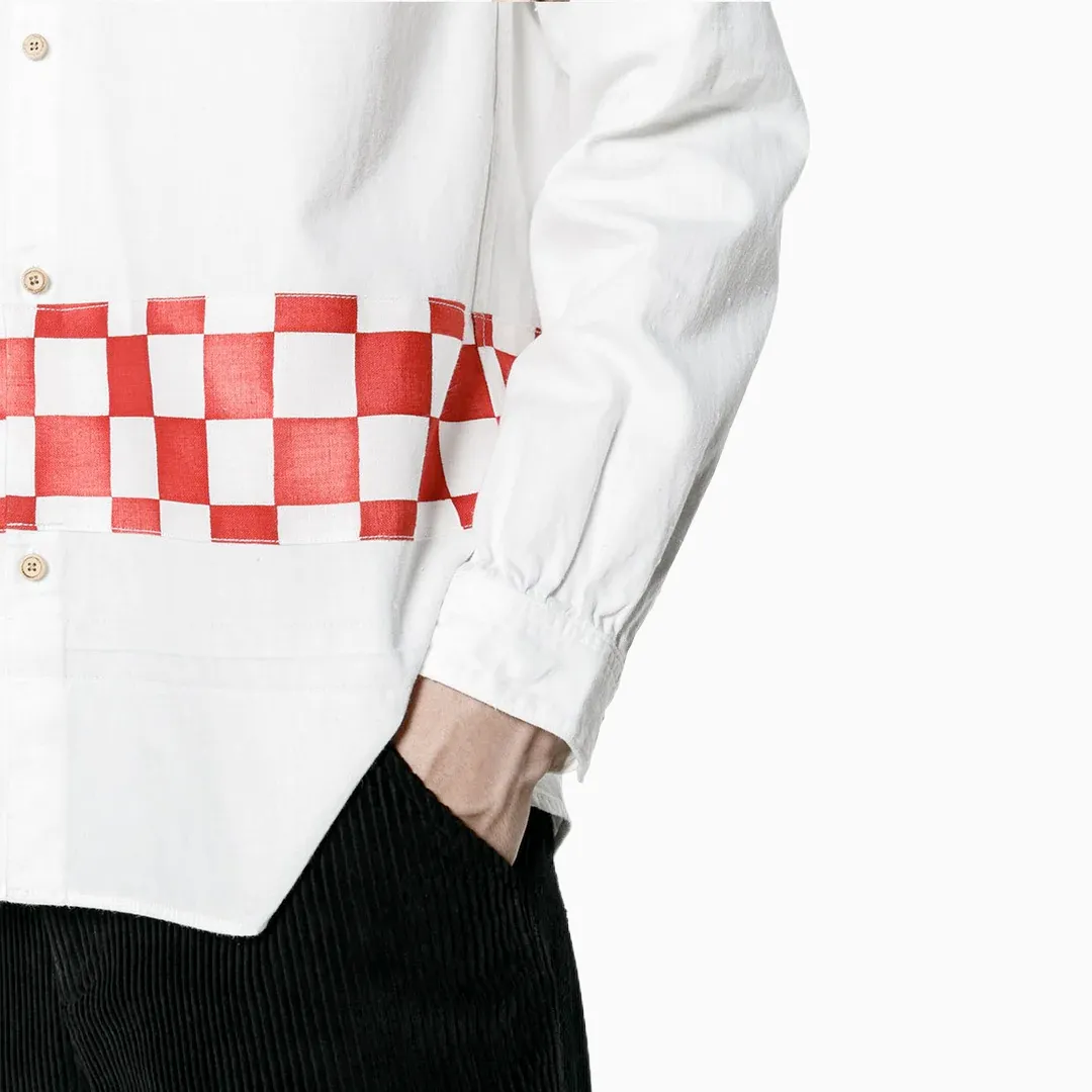 Visvim Longrider Shirt Checkerboard Border Red