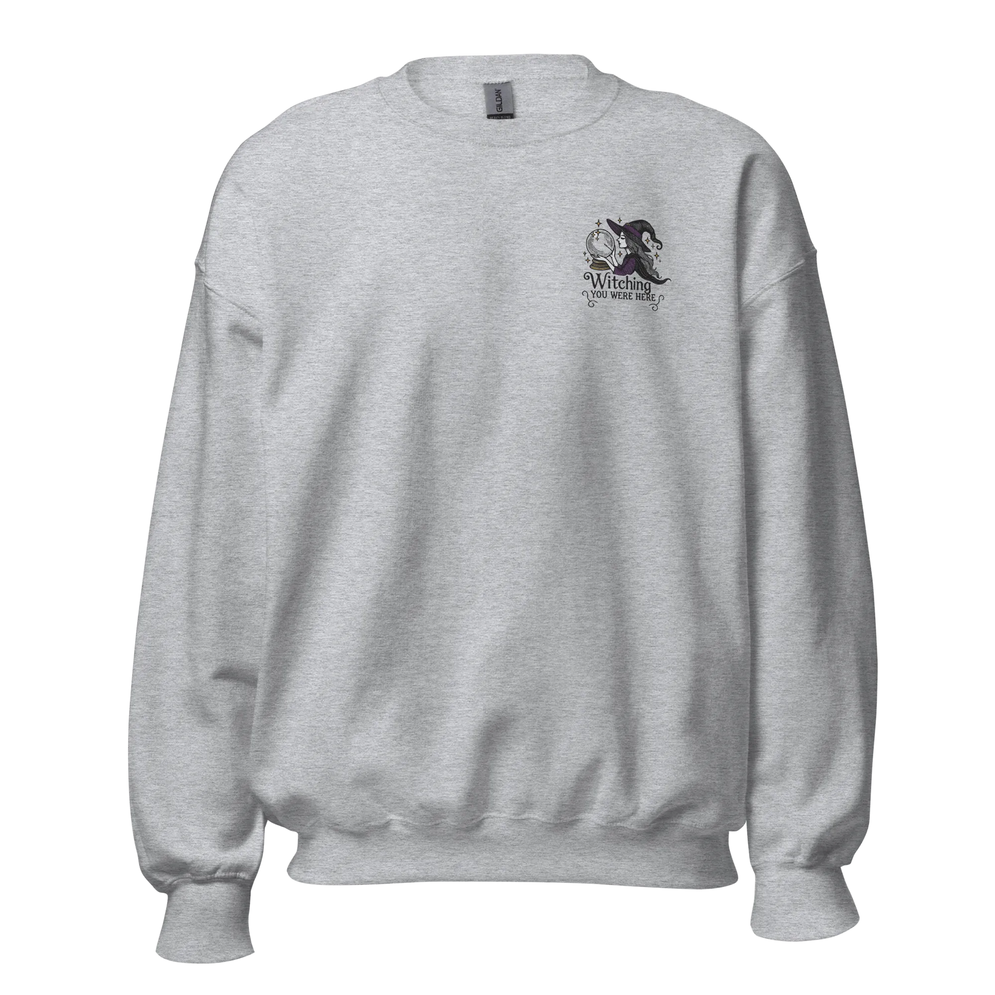 Witching You Were Here - Halloween Sweatshirt - Witch Halloween Sweatshirt