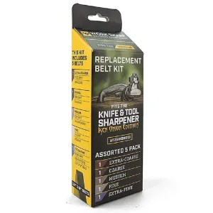 Work Sharp WSSAKO81113 5 Pack Ken Onion Edition Assorted Replacement Belt Kit suits WSKTS-KO